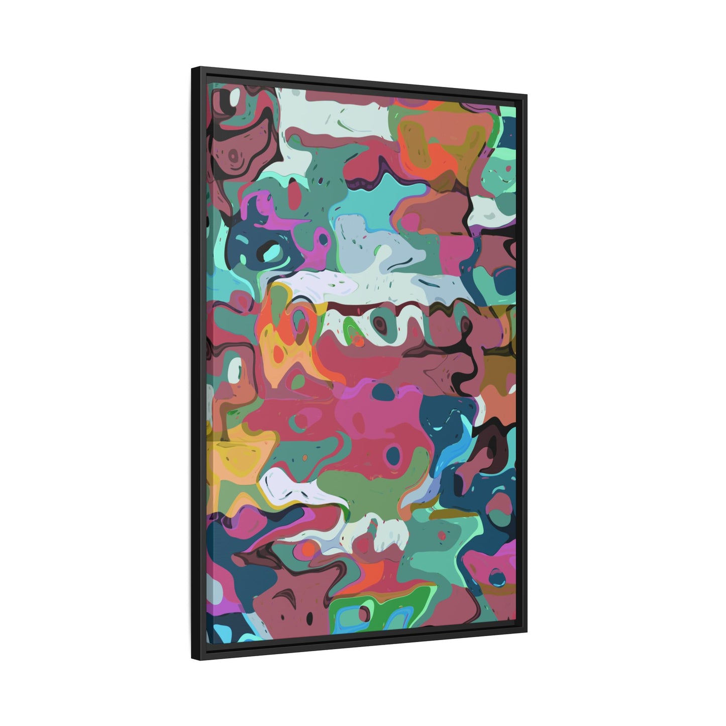 Colorful Abstract Marble - Framed Canvas