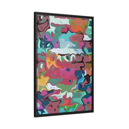 Colorful Abstract Marble - Framed Canvas