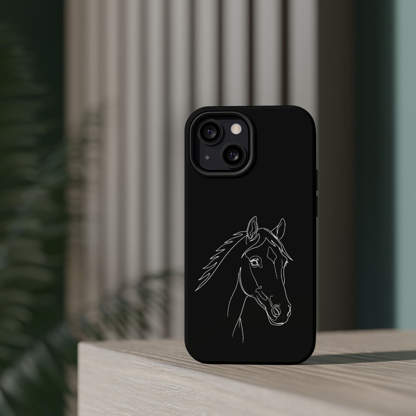 Horse Portrait Sketch - Magnetic Phone Case