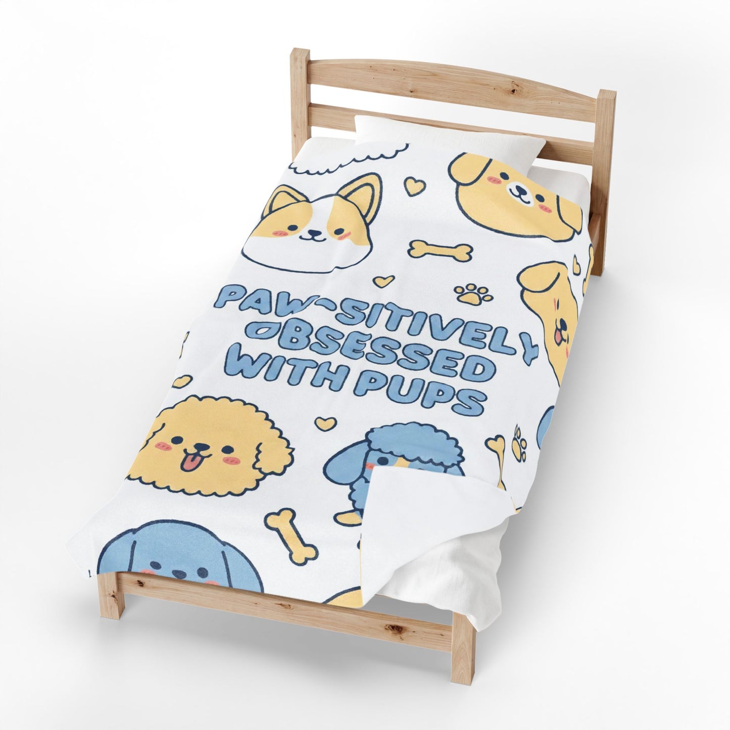 Paw-sitively Obsessed with Pups - Plush Blanket