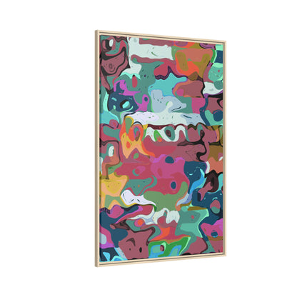 Colorful Abstract Marble - Framed Canvas