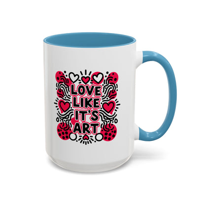 Love Like It’s Art - Color Accent Mug