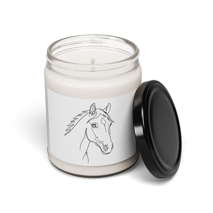 Horse Portrait Sketch - Scented Candle