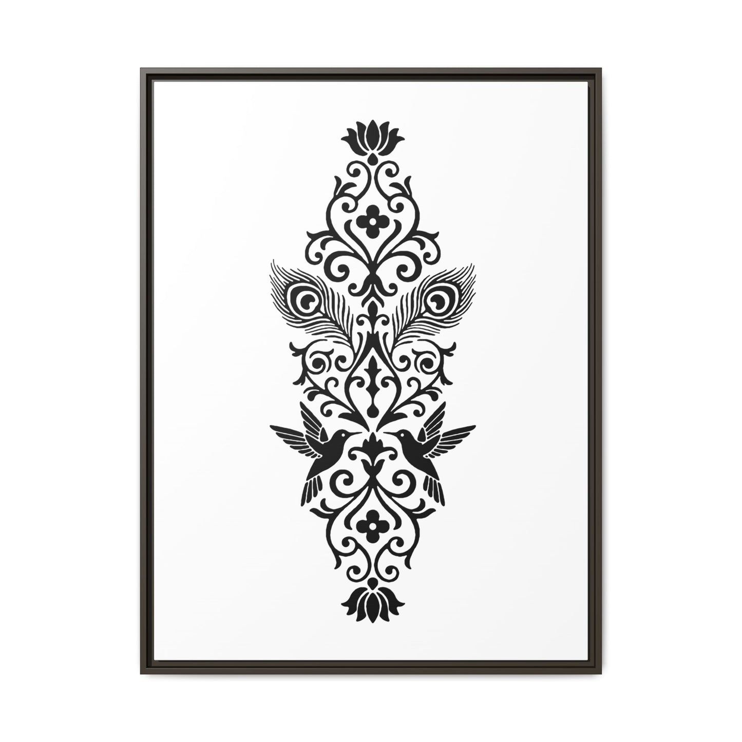 Hummingbird Soulmates - Framed Canvas