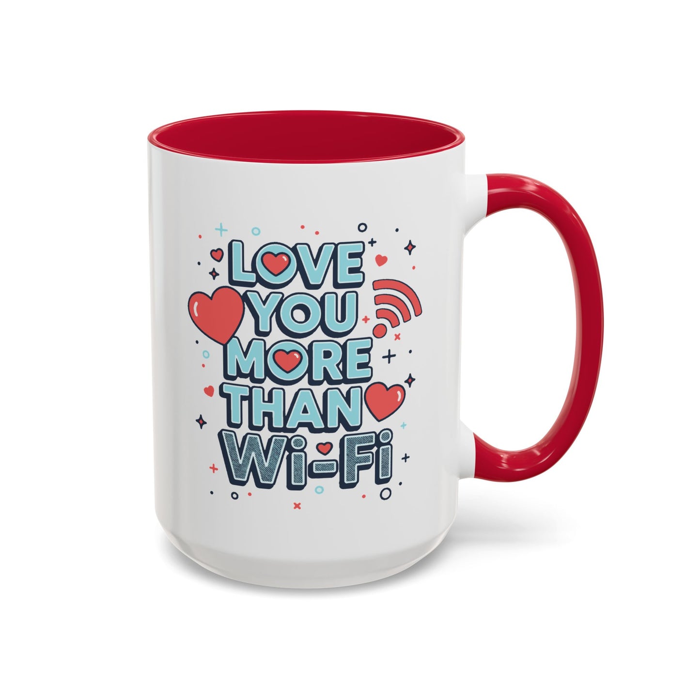 Love You More Than Wi‑Fi - Colorful Mug