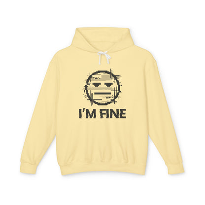 I’m Fine Glitched Smiley - Hoodie