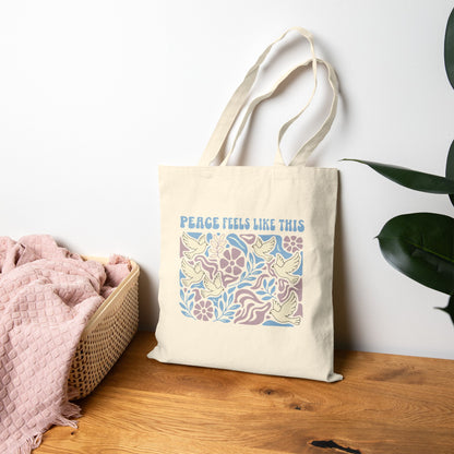 Peace Feels Like This - Tote Bag