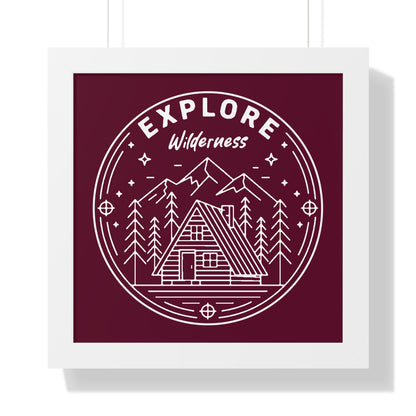 Explore Wilderness - Framed Poster