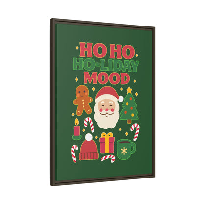 Ho Ho Ho-liday Mood - Framed Canvas