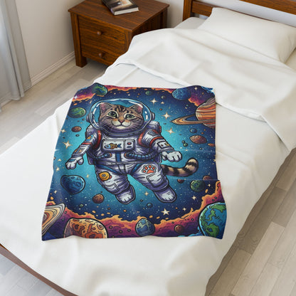 Astronaut Cat - Blanket