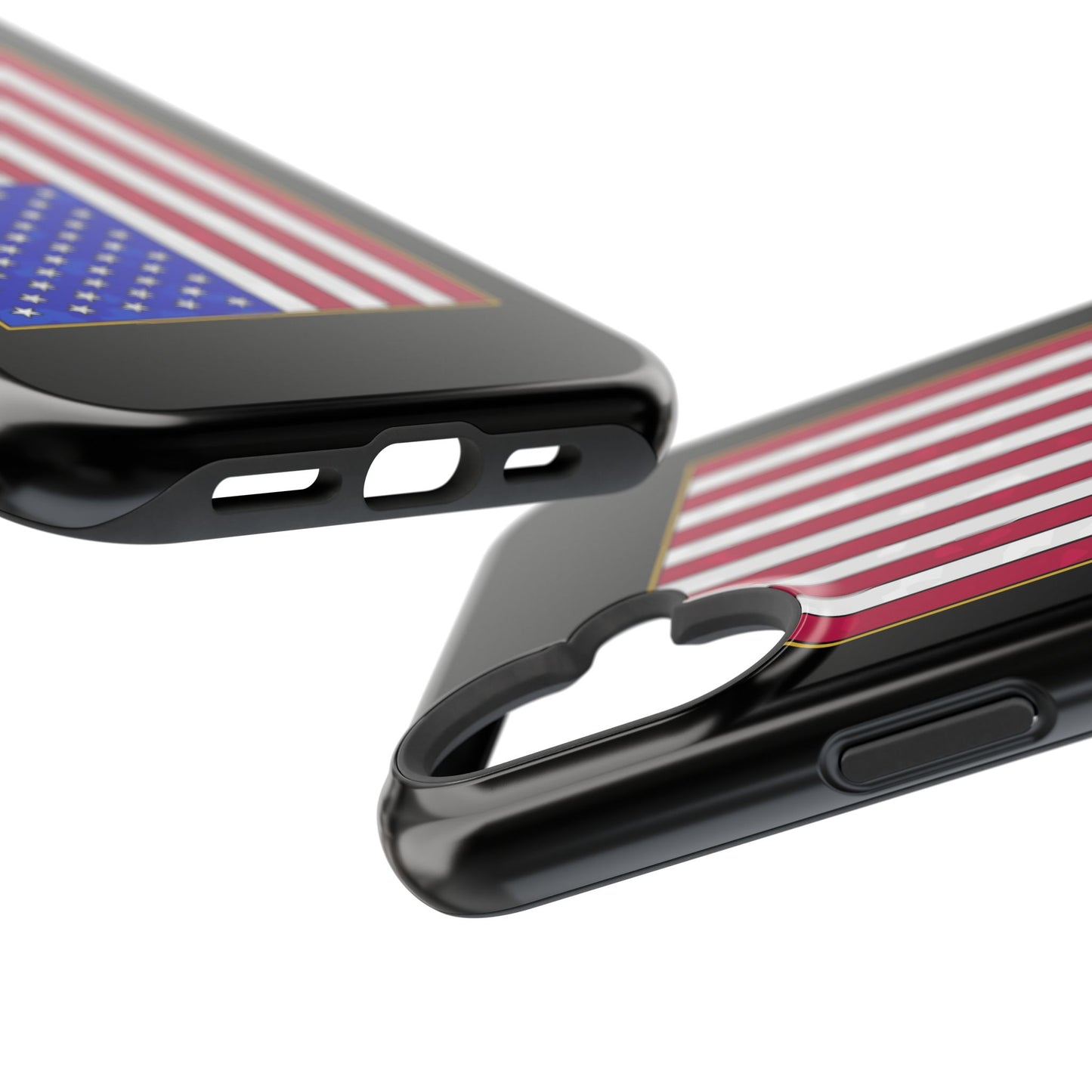 New Glory American Flag (Gold Edge Edition) - Magnetic Phone Case