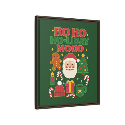 Ho Ho Ho-liday Mood - Framed Canvas