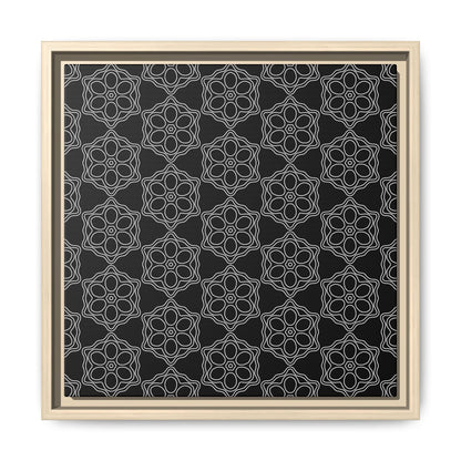 Geometric Sacred Flower - Framed Canvas