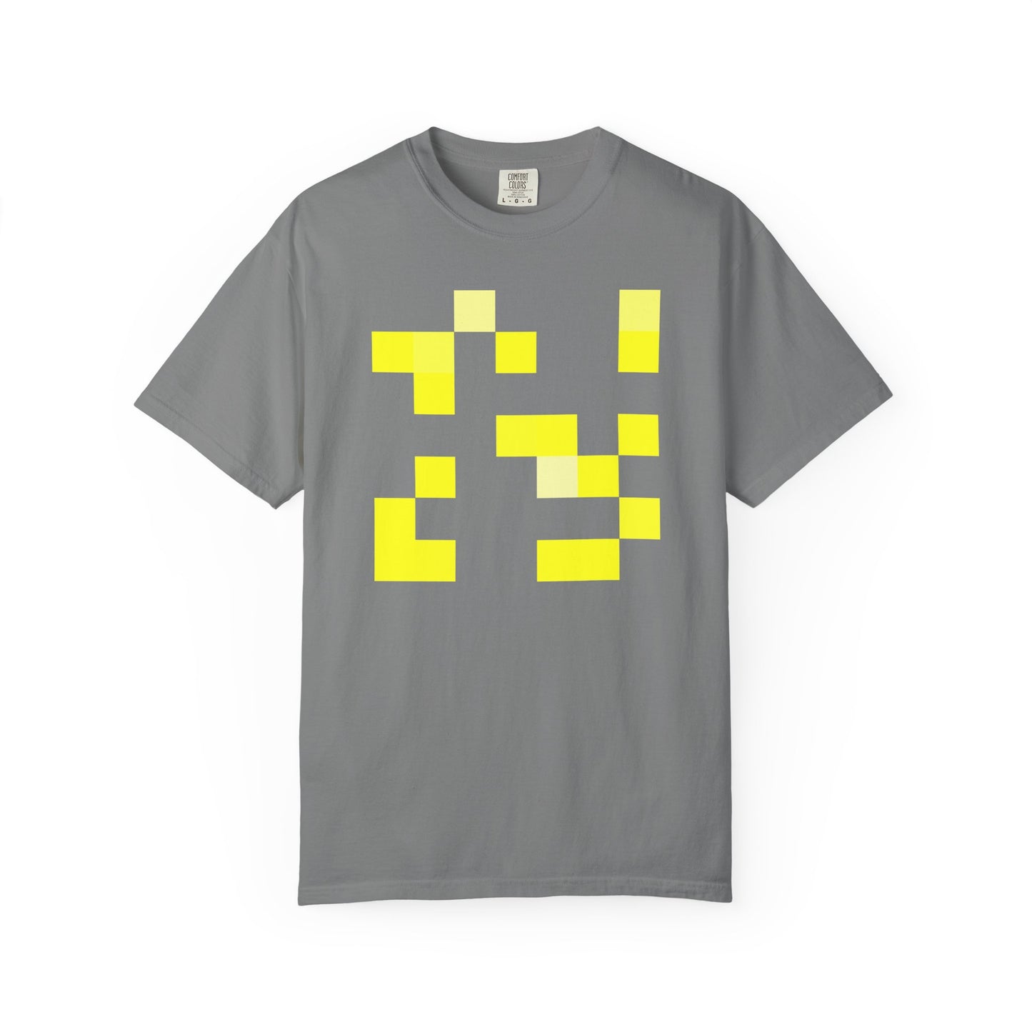 Yellow Pixel Grid - T-Shirt
