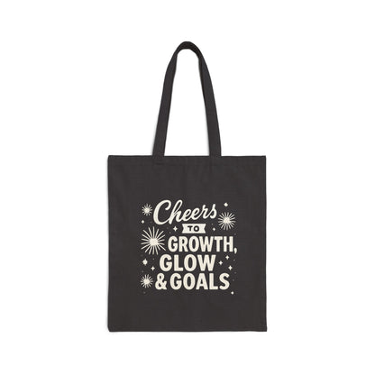 Cheers to Growth, Glow & Goals - Tote Bag