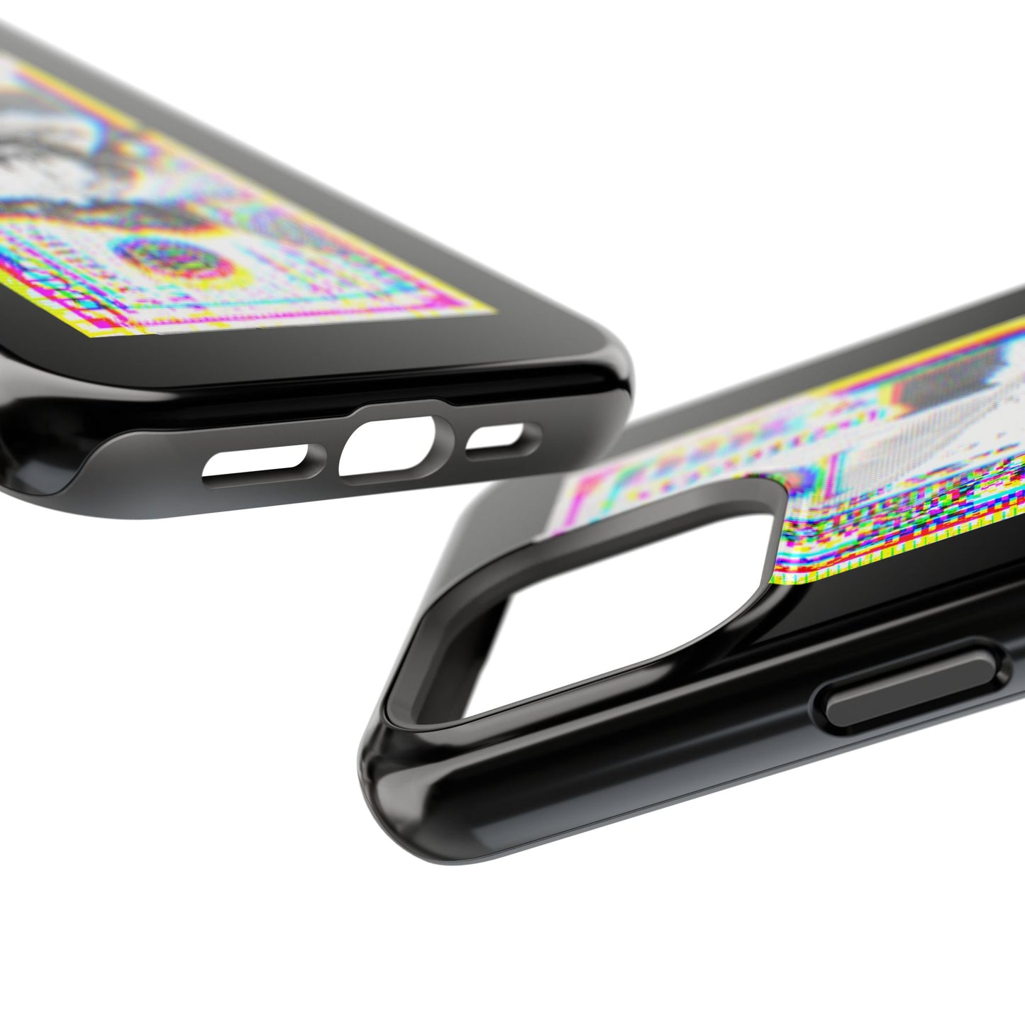 100 Dollars Bill - Neon Color Explosion - Magnetic Phone Case