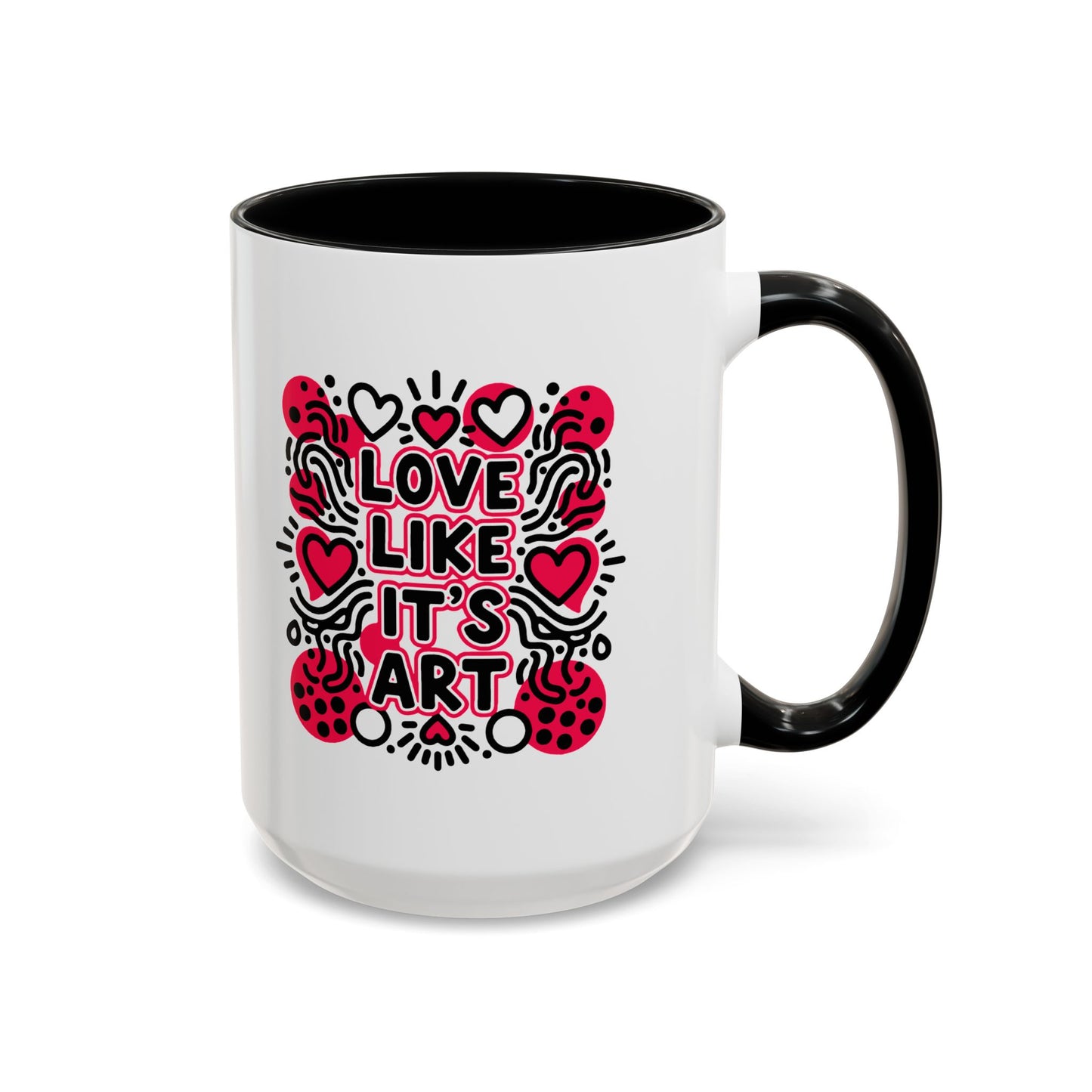 Love Like It's Art - Color Accent Mug
