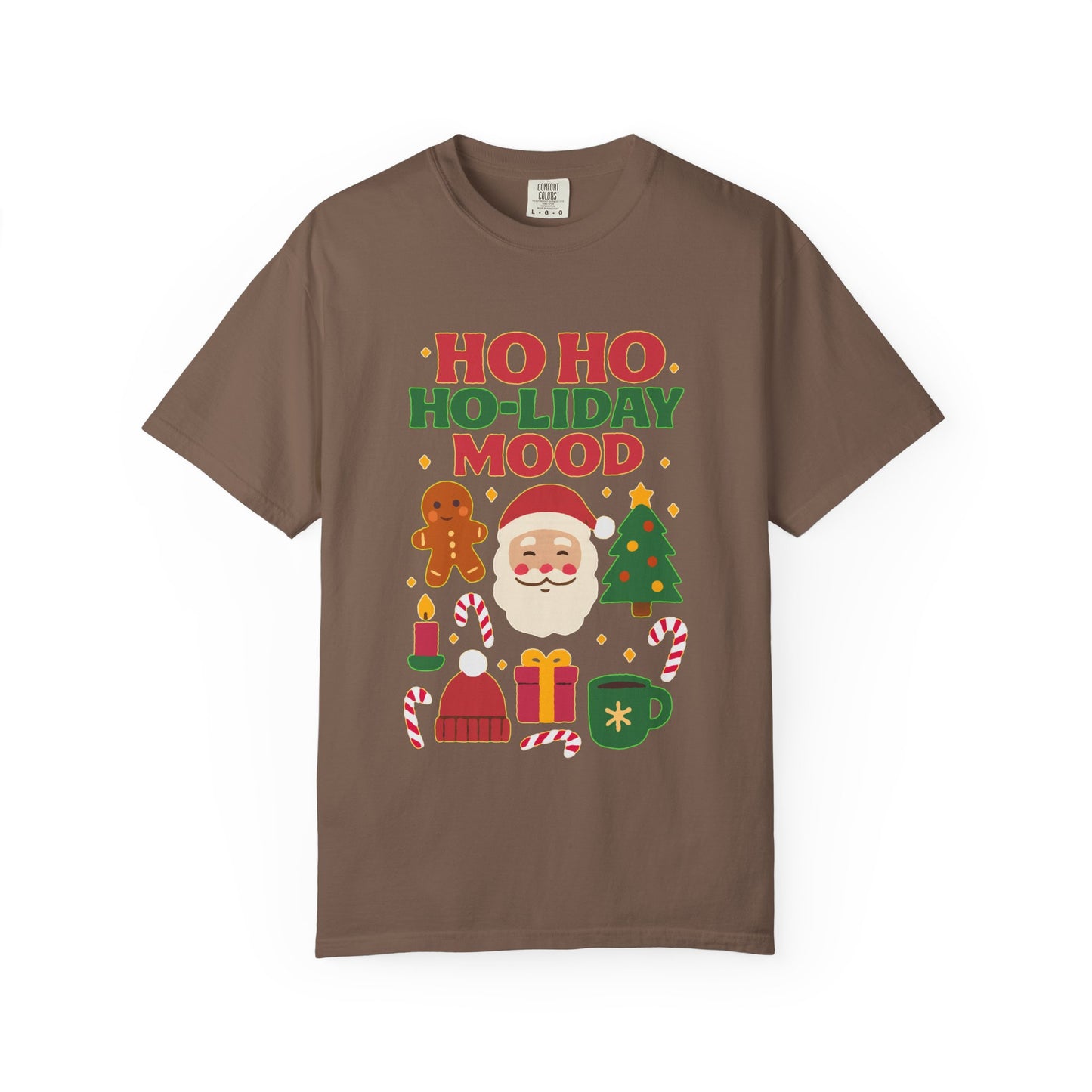 Festive Unisex T-Shirt, Ho Ho Ho-liday Mood, Christmas Shirt, Holiday Wear, Gift for Him/Her, Cozy Season Tee