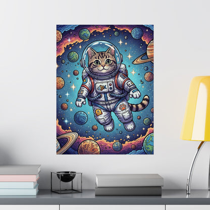 Astronaut Cat - Poster
