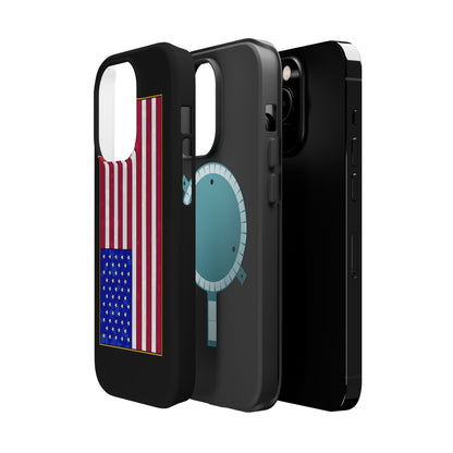 New Glory American Flag (Gold Edge Edition) - Magnetic Phone Case