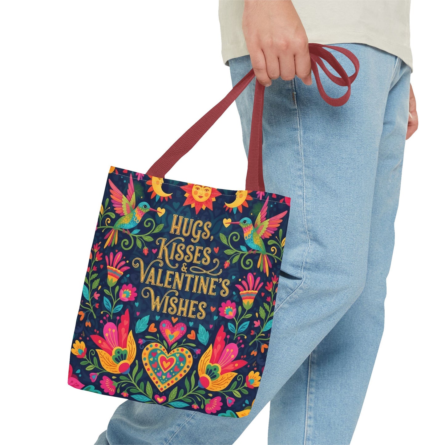 Hugs, Kisses & Valentine's Wishes - Tote Bag
