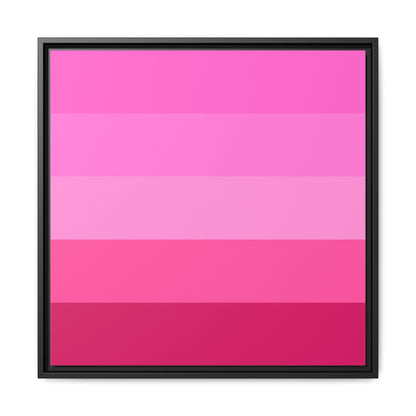 Valentine Rose Colors - Framed Canvas