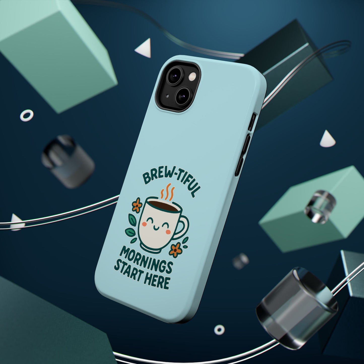 Brew-tiful Mornings Start Here - Magnetic Phone Case