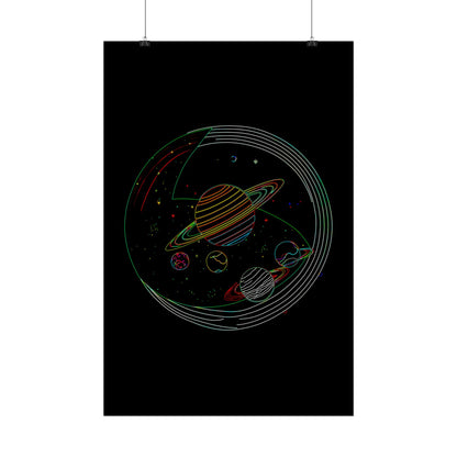 Galactic Rolled Posters, Space Wall Art, Planetary Decor, Astronaut Gift, Astronomy Print