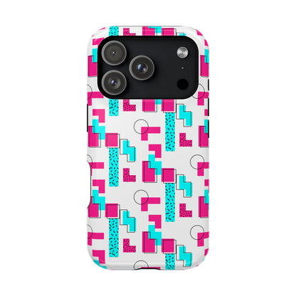 Retro Geometric Vibes - Magnetic Phone Case