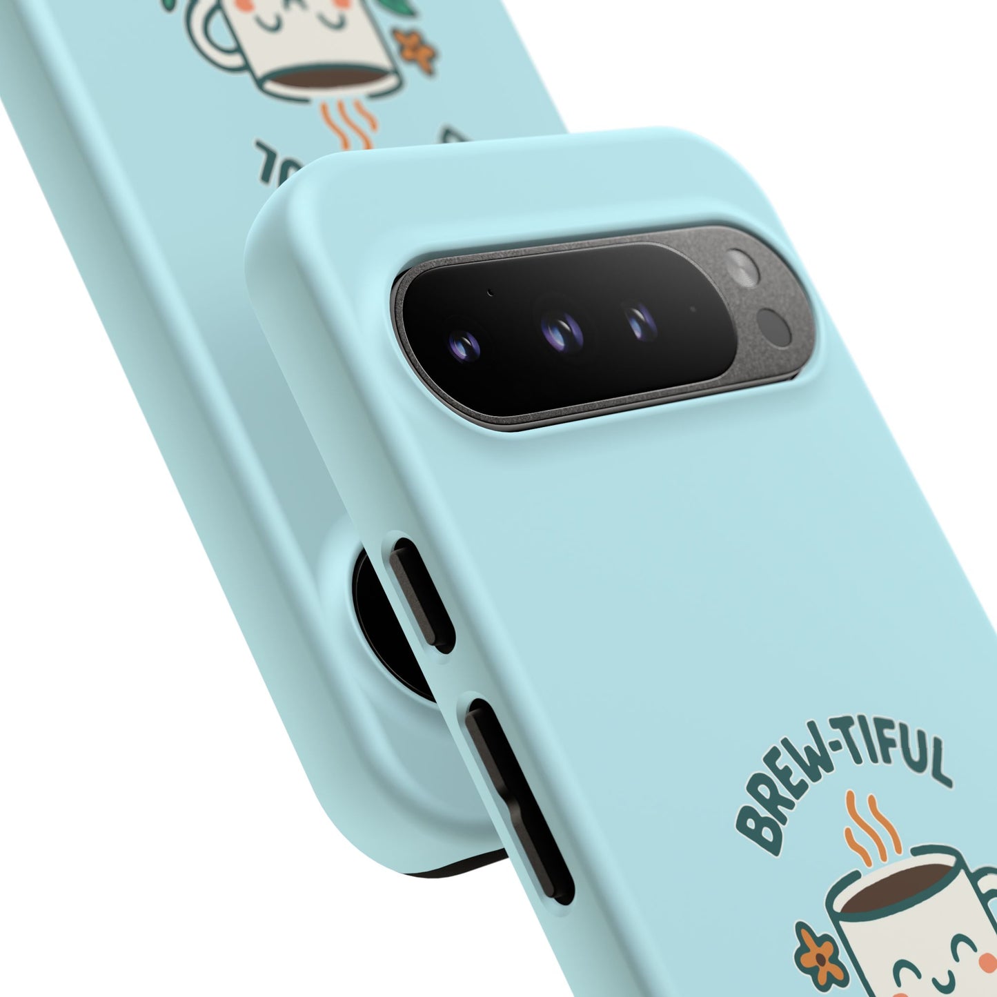 Brew-tiful Mornings Tough Phone Case, Cute Coffee Cases, Gift for Coffee Lovers, Bright & Cheerful Phone Accessories