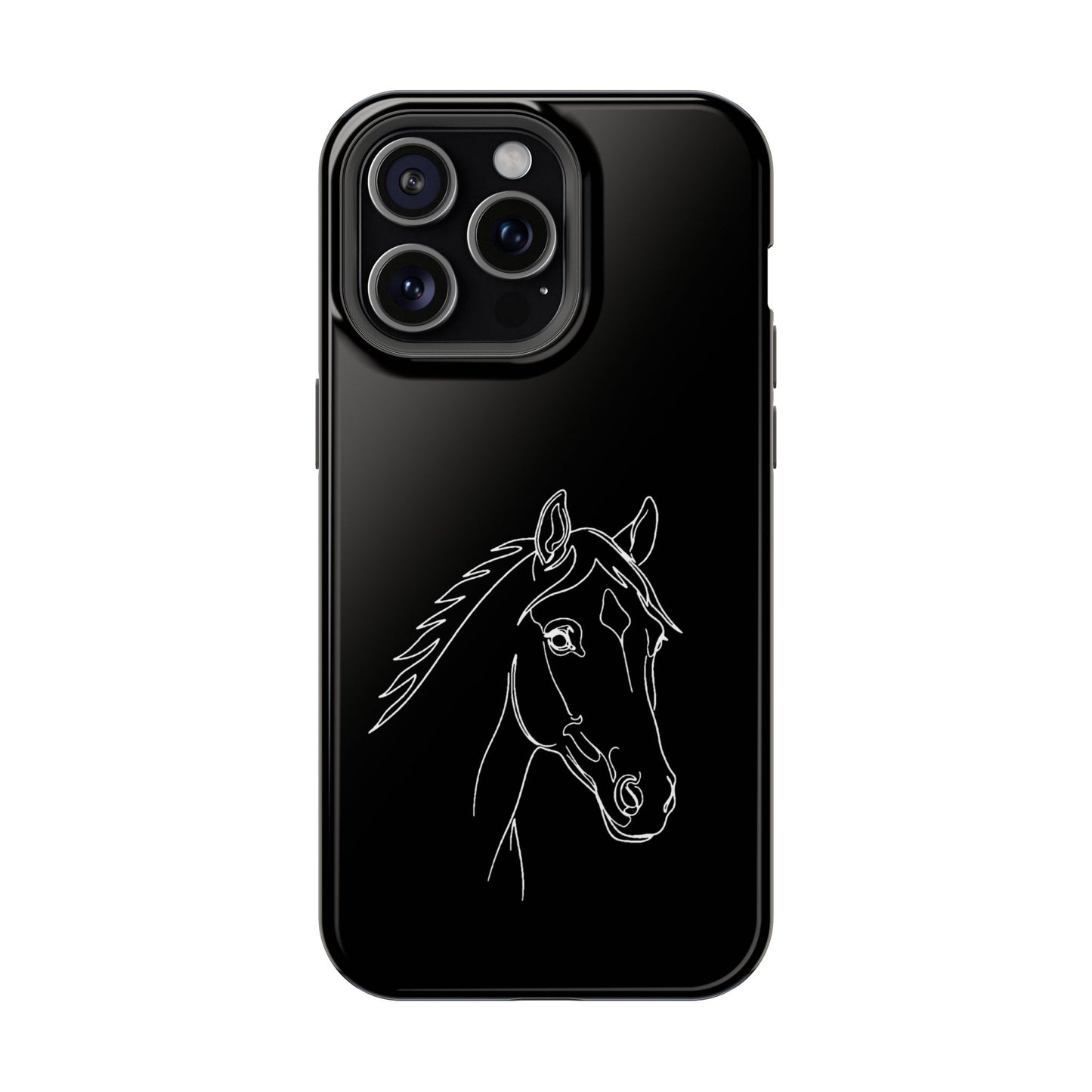 Horse Portrait Sketch - Magnetic Phone Case