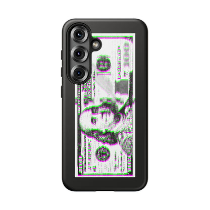 100 Dollars Bill - Green/Magenta Glitch - Phone Case