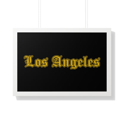 Los Angeles - Golden Edition - Framed Poster