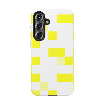 Yellow Pixel Grid -  Phone Case