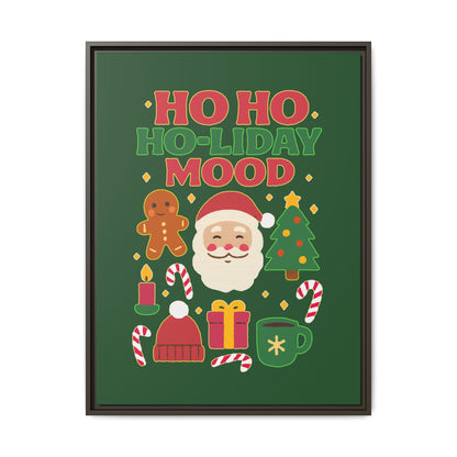 Ho Ho Ho-liday Mood - Framed Canvas