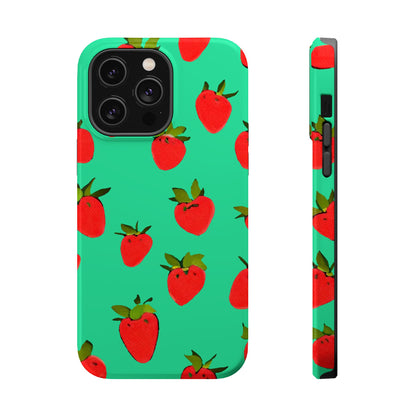 Strawberry Pattern - Magnetic Phone Case