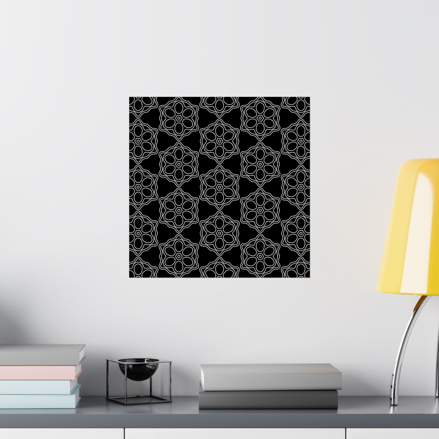 Geometric Sacred Flower - Poster