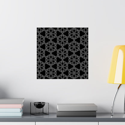 Geometric Sacred Flower - Poster