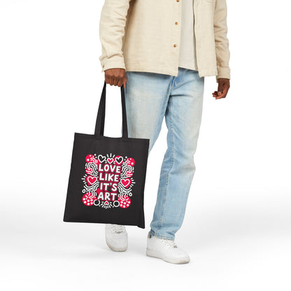 Love Like It's Art - Canvas Tote Bag