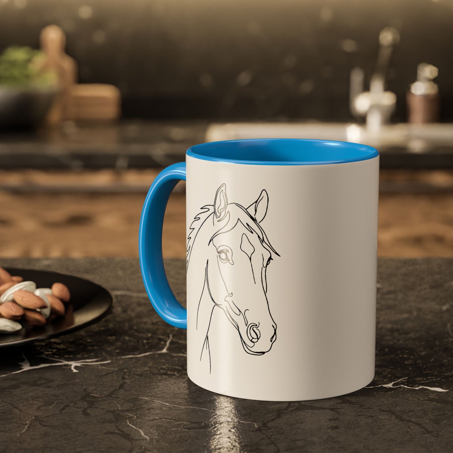 Horse Portrait Sketch - Colorful Mug