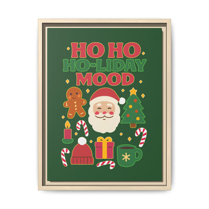 Ho Ho Ho-liday Mood - Framed Canvas