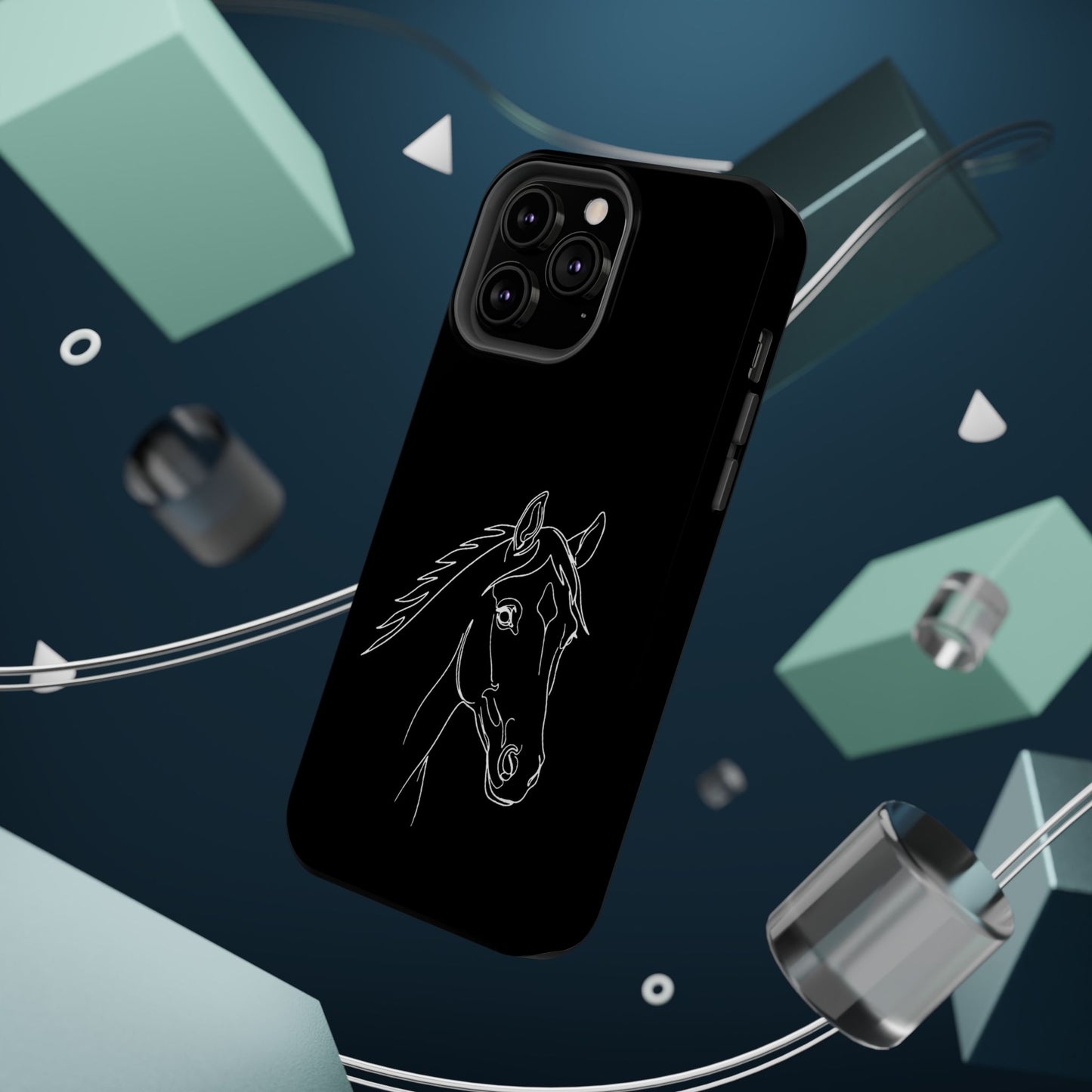 Horse Portrait Sketch - Magnetic Phone Case