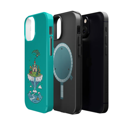 Floating Castle Dragon - Magical Fantasy Island - Magnetic Phone Case