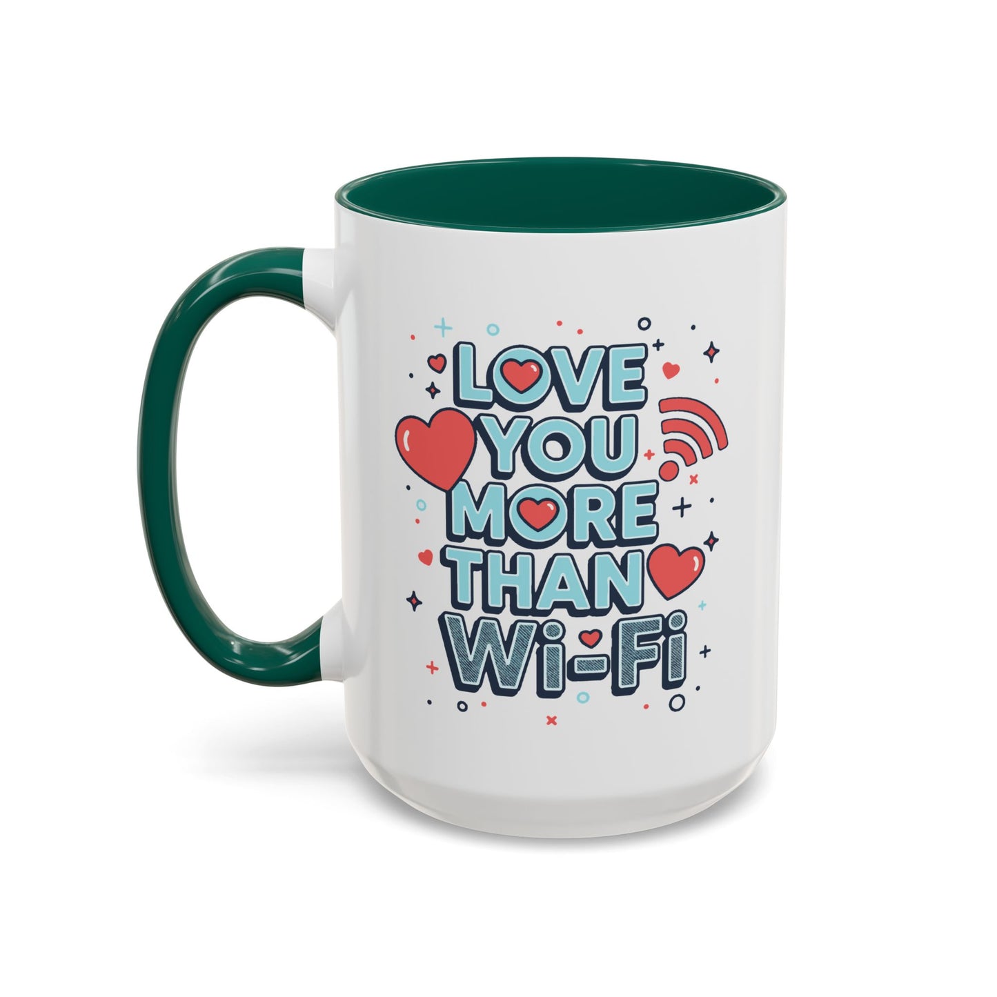 Love You More Than Wi‑Fi - Colorful Mug