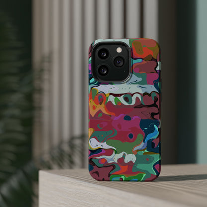 Colorful Abstract Marble - Magnetic Phone Case
