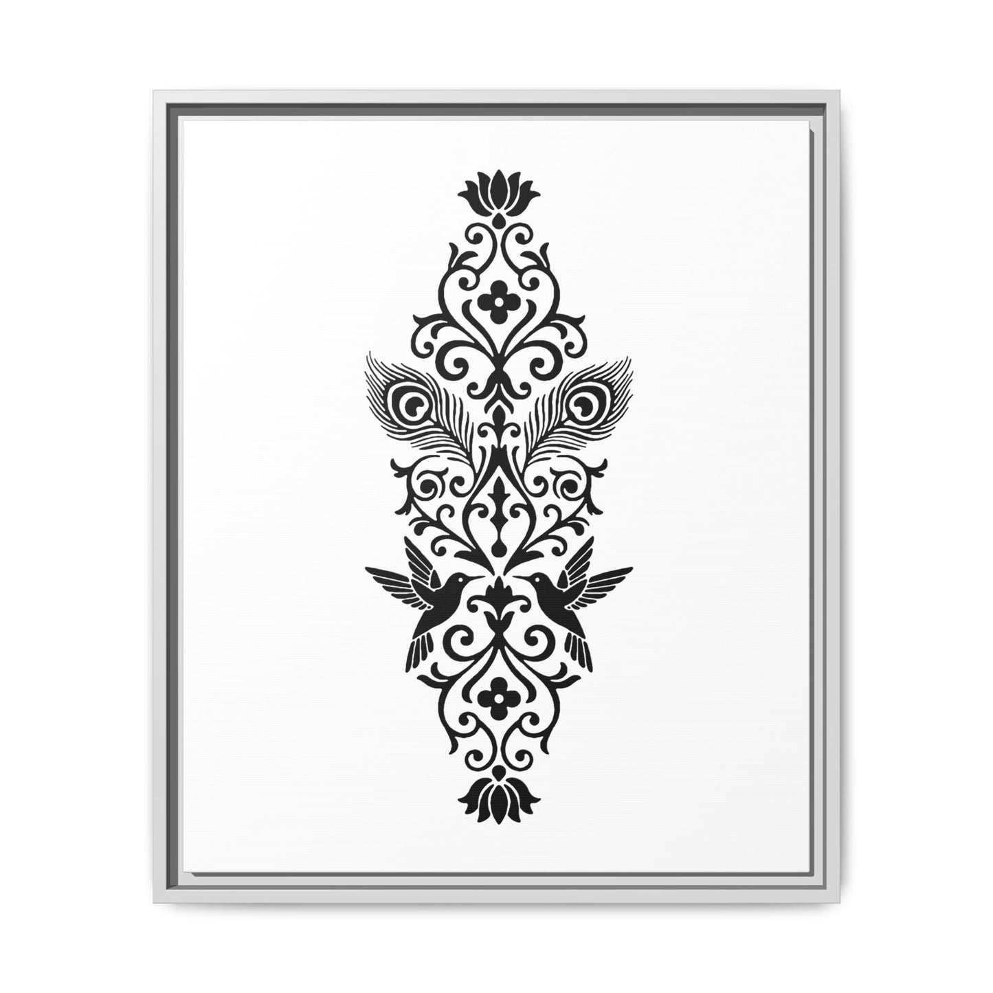 Hummingbird Soulmates - Framed Canvas