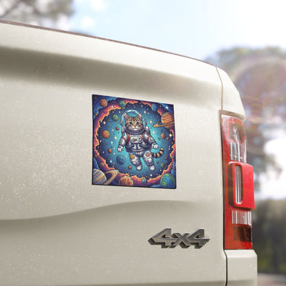 Astronaut Cat - Car Magnet