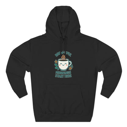 Brew-tiful Mornings Start Here - Hoodie