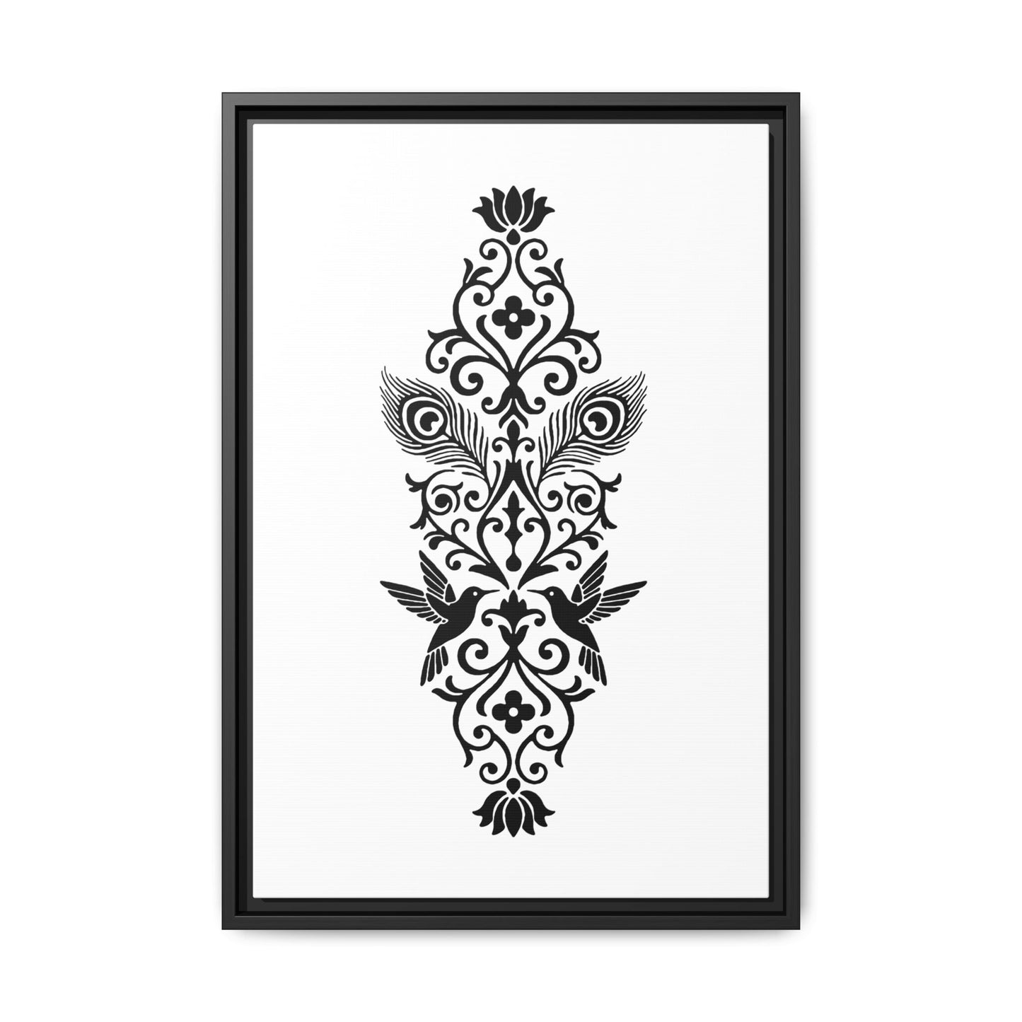 Hummingbird Soulmates - Framed Canvas