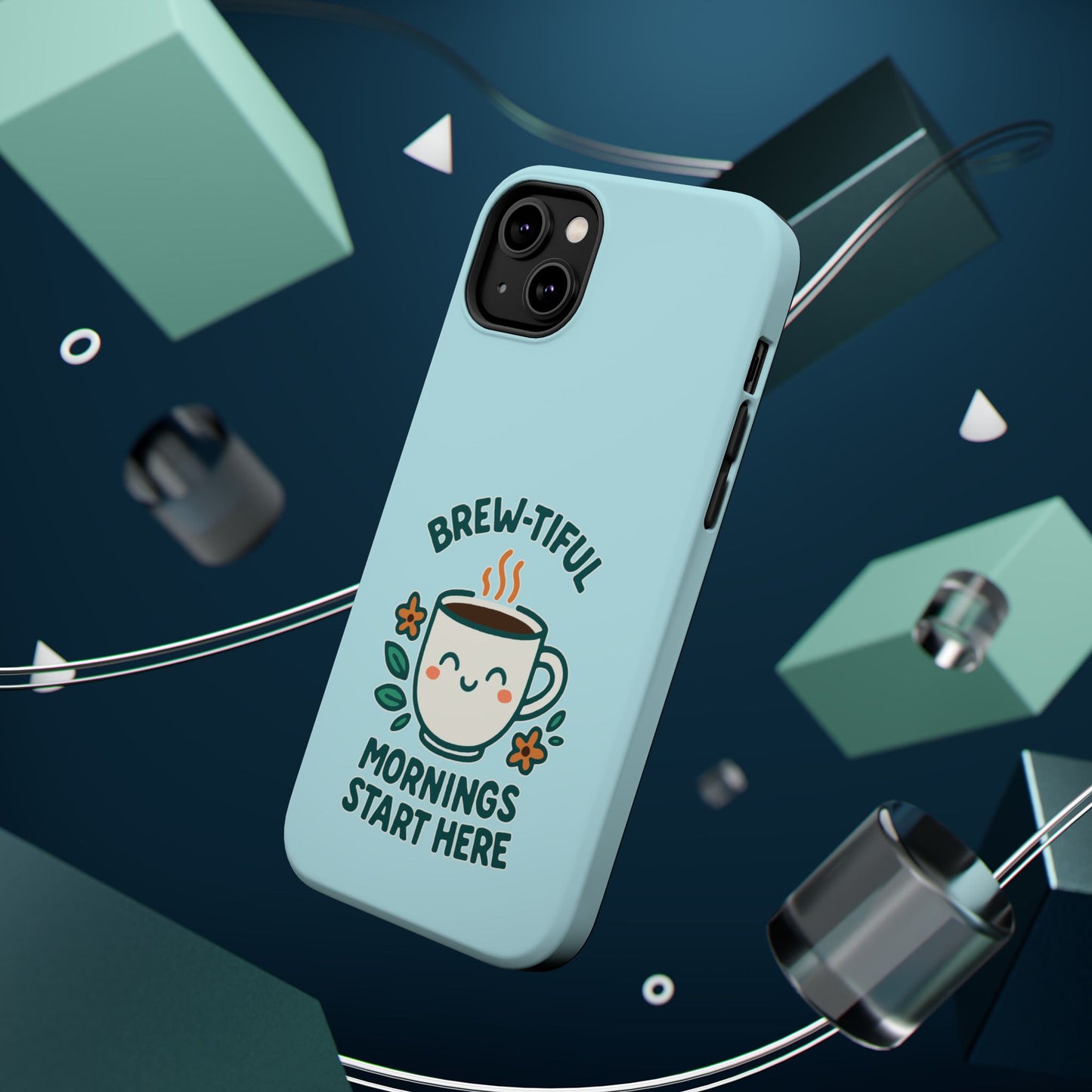 Brew-tiful Mornings Start Here - Magnetic Phone Case